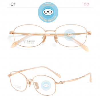 Gọng kính kim loại mã 9006